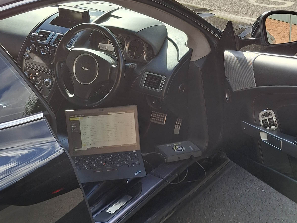 Recent remap of Aston Martin DB9 by SMS Ltd